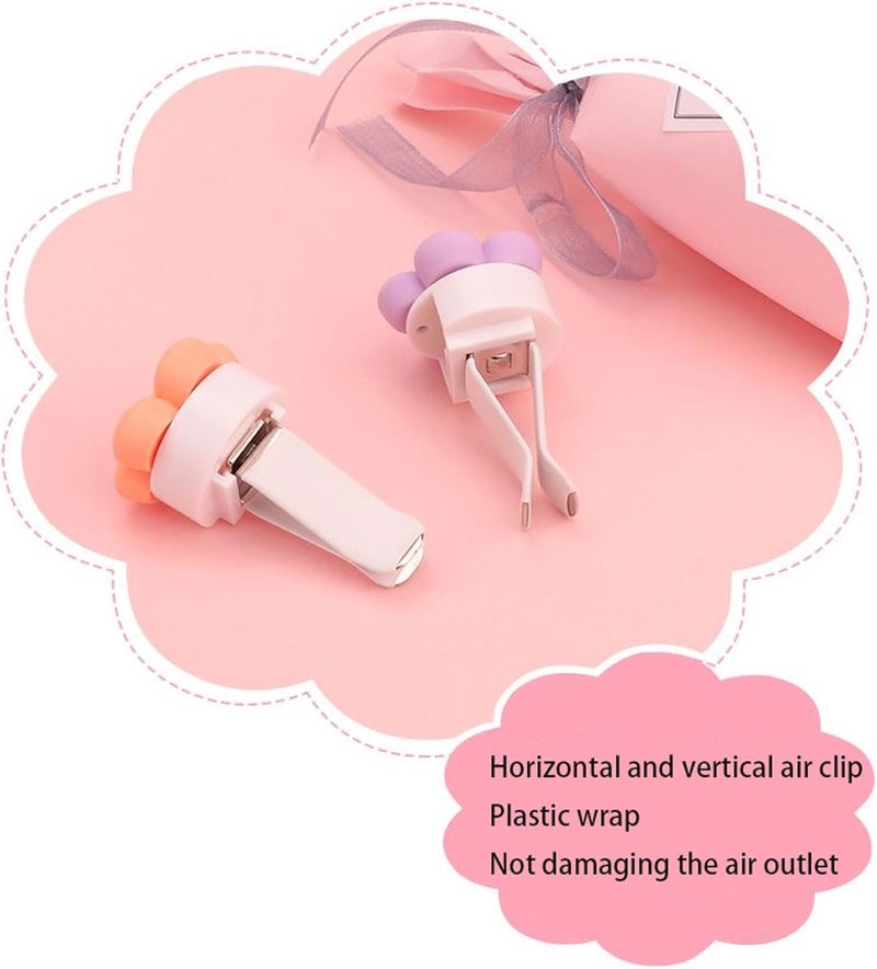 CLOCKY Flower Air Freshener Clips for Car - Daisy Accessories, Kawaii Aesthetic Decor for Women and Girls (6PCS-SCENTED) - Image 5